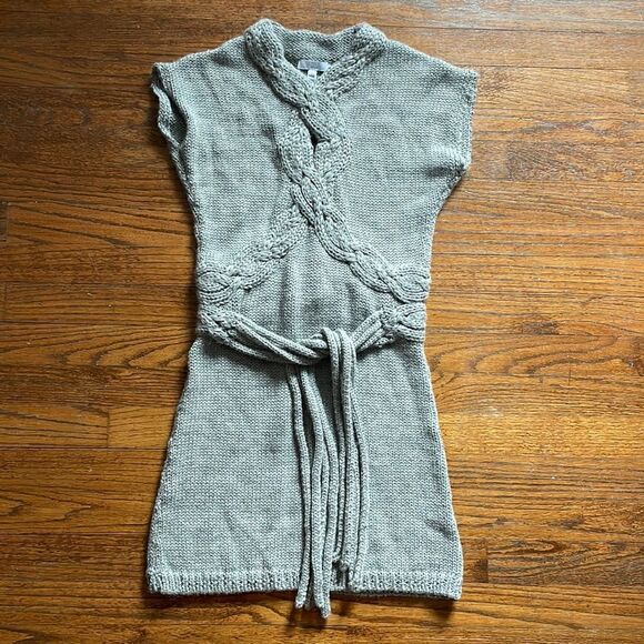 Adam by Adam Lippes Dresses & Skirts - Vintage ADAM Adam Lippes Gray Handwoven Baby Alpaca Sleeveless Mini Dress